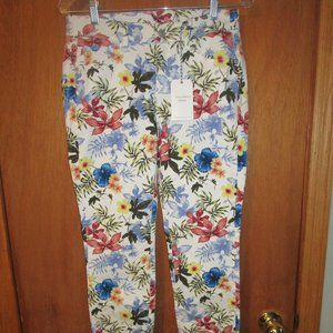 NWT Tommy Bahama Sz 4 Eros Botanical Ankle Jeans